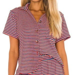 Frankie’s Bikinis Coco Top Sunset Stripe